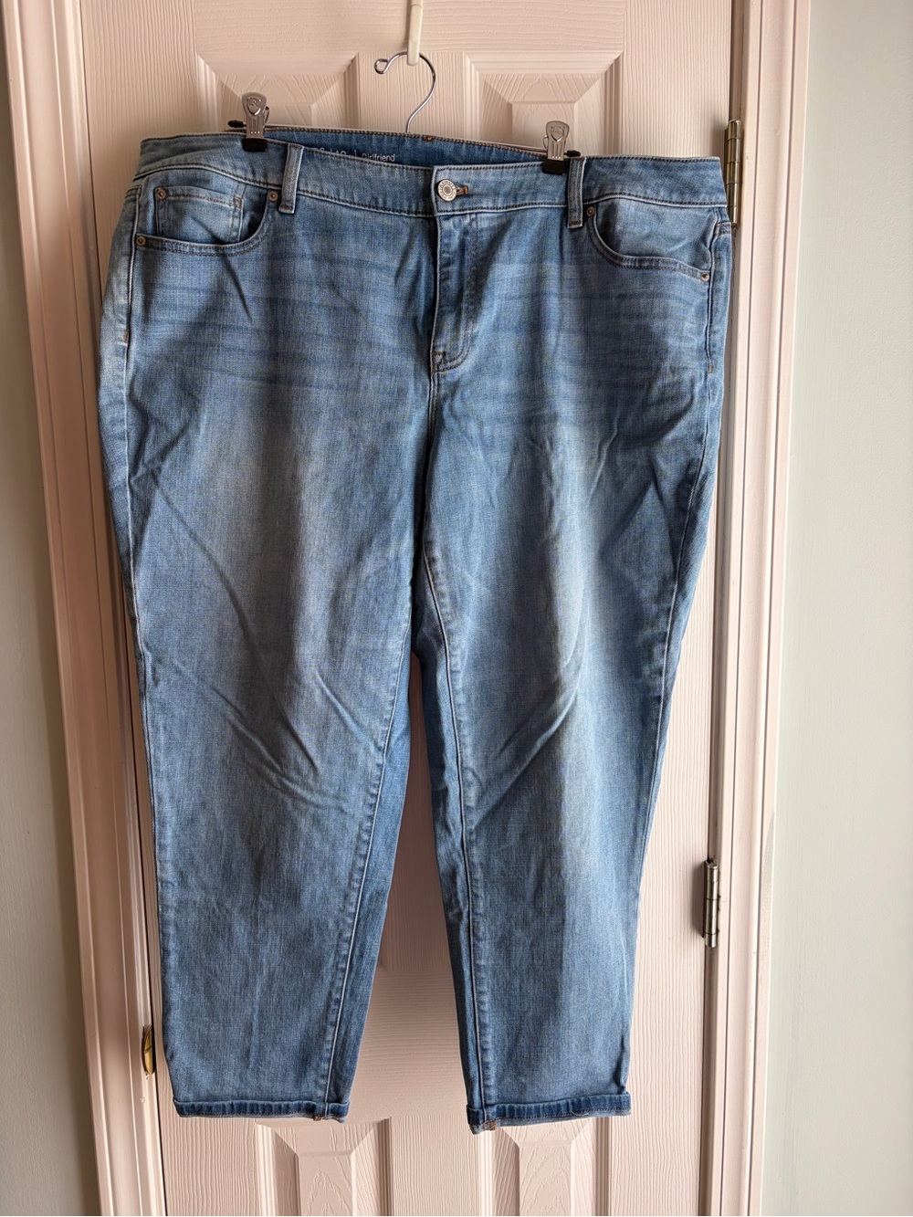 Talbots Flawless Girlfriend Light Blue Ankle Crop Jeans